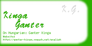 kinga ganter business card